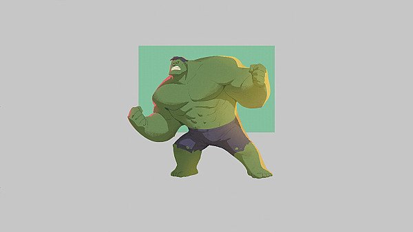 Hulk Minimal 4k - hdwallpaper4k