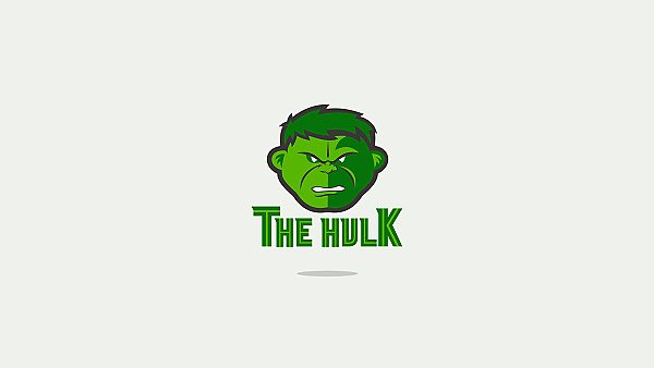 Hulk Minimal Logo 4k - hdwallpaper4k