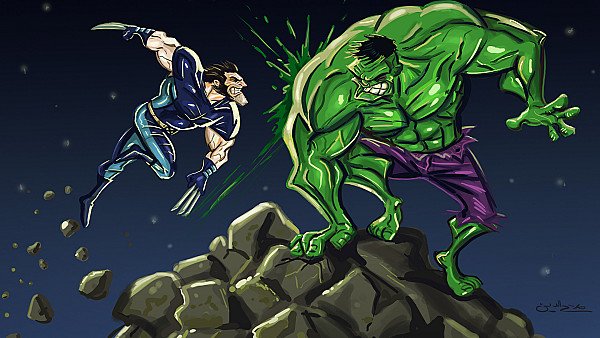 Hulk Vs Wolverine 4K - hdwallpaper4k