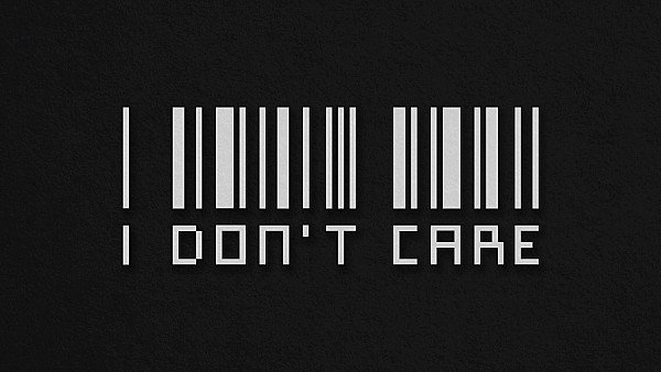 I Dont Care Barcode 4k - hdwallpaper4k