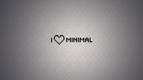 I Love Minimal - hdwallpaper4k