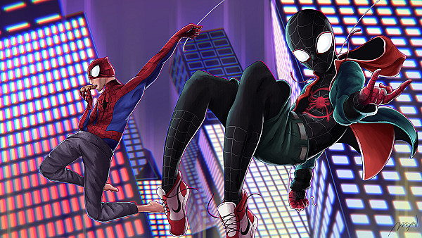 Into The SpiderVerse Art - hdwallpaper4k