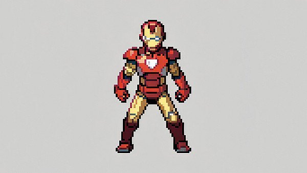 Iron Man 8bit - hdwallpaper4k