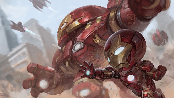 Iron Man And Iron Hulkbuster 4k - hdwallpaper4k