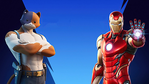 Iron Man And Meowscles In Fortnite - hdwallpaper4k