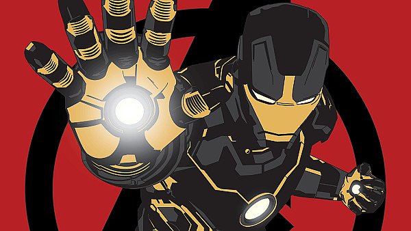 IRON MAN Black X Gold wallpaper