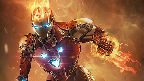 Iron Man Fire - hdwallpaper4k