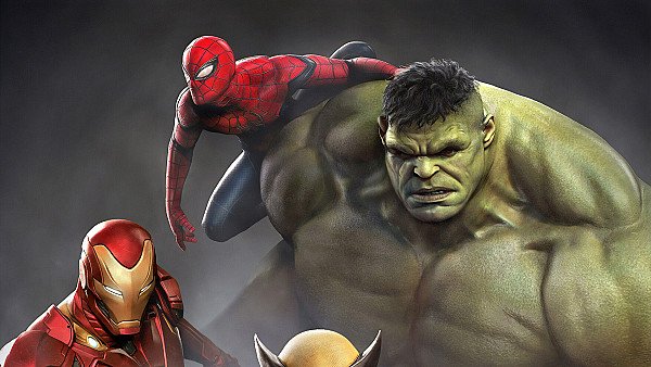 Iron Man Hulk Spiderman Wolverine 4k - hdwallpaper4k