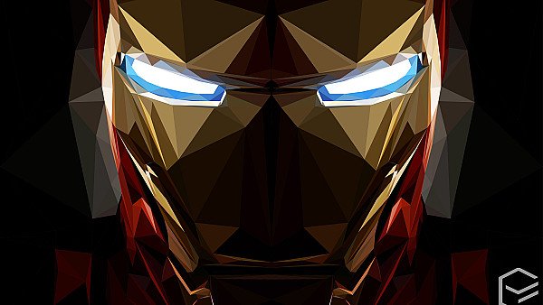 Iron Man Low Poly Artwork - hdwallpaper4k