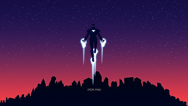 Iron Man Minimalism 2 - hdwallpaper4k