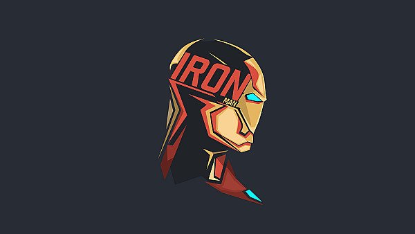 Iron Man Pop Head Minimalism 8k - hdwallpaper4k