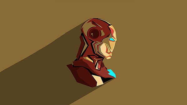 Iron Man Pop Head Minimalism - hdwallpaper4k