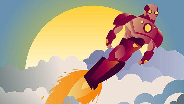 Iron Man Sunset Clouds Minimalist - hdwallpaper4k