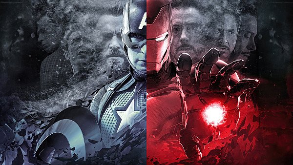 Iron Man X Captian America - hdwallpaper4k