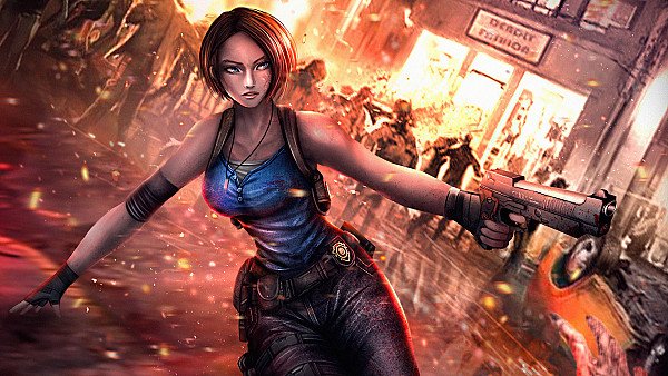 Jill Valentine Resident Evil 3 2022 4k - hdwallpaper4k