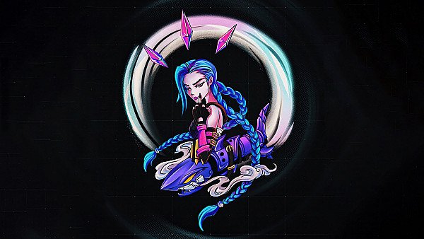 Jinx League Of Legends Dark Minimal 5k - hdwallpaper4k