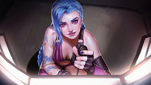 Jinx Lol Art 4k wallpaper