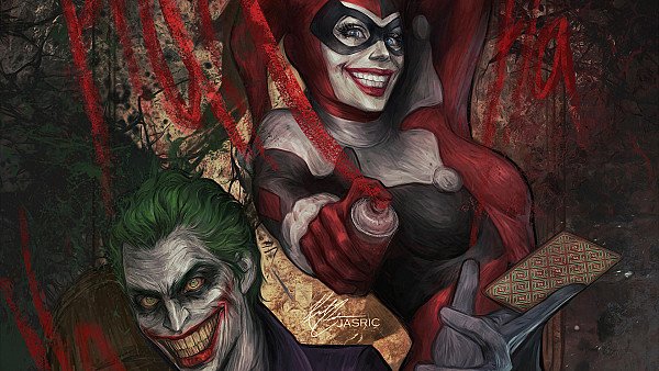 Joker And Harley Quinn Art 4k - hdwallpaper4k