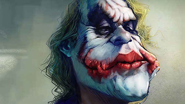 Joker Big Face Art - hdwallpaper4k