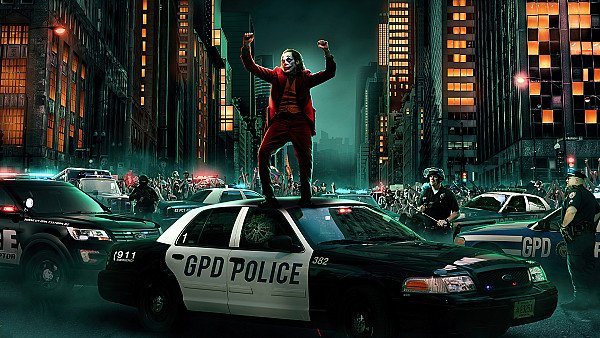 Joker Dancing On Cop Car 4k - hdwallpaper4k