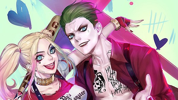 Joker Harley Quinn Art - hdwallpaper4k