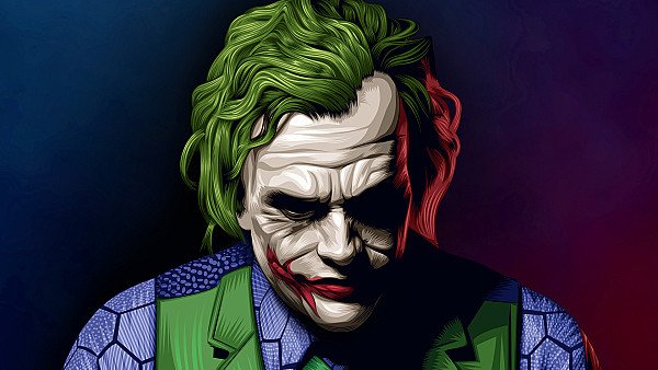 Joker Heath Ledger Illustration - hdwallpaper4k