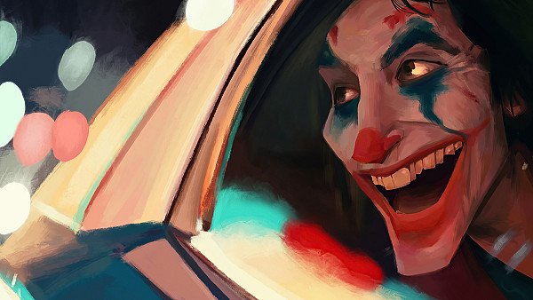 Joker In Police Car Smiling - hdwallpaper4k