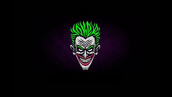 Joker Minimalist Logo 4k - hdwallpaper4k