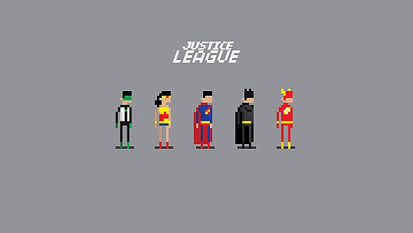 Justice League 8 Bit - hdwallpaper4k