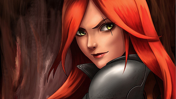 Katarina League Of Legends Red Hair Warrior Girl - hdwallpaper4k