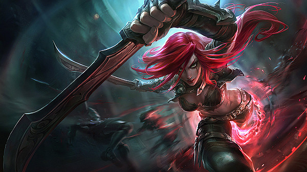 Katarina Lol Splash Art 4k - hdwallpaper4k