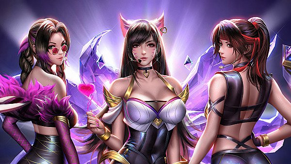 Kda Tifa Aerith Jessie 5k - hdwallpaper4k