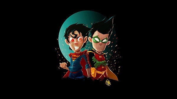 Kid Superman And Robin - hdwallpaper4k