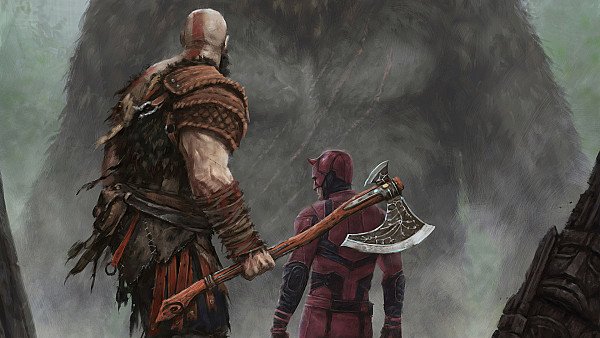 Kratos Dare Devil And King Kong Crossover 4k - hdwallpaper4k