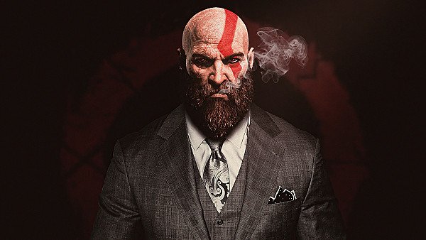 Kratos God Of War In Suit 4k - hdwallpaper4k