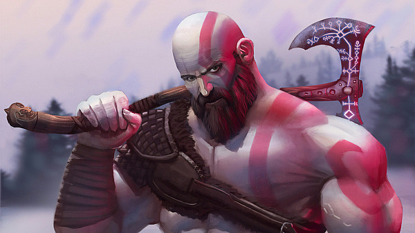 Kratos Hammer - hdwallpaper4k