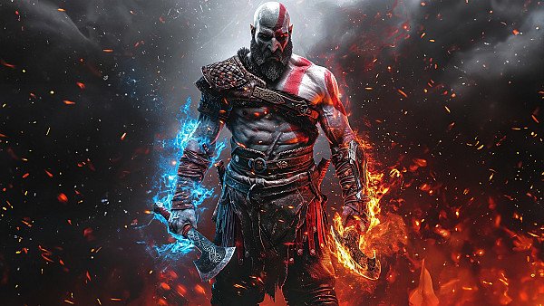 Kratos In Action - hdwallpaper4k