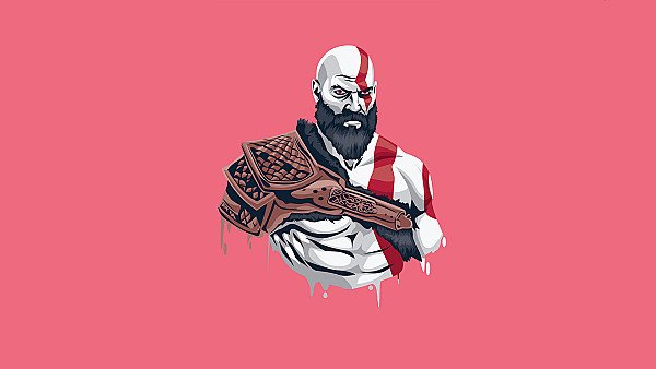 Kratos Minimalism 4k - hdwallpaper4k