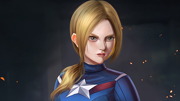 Lady Captain America 4k - hdwallpaper4k