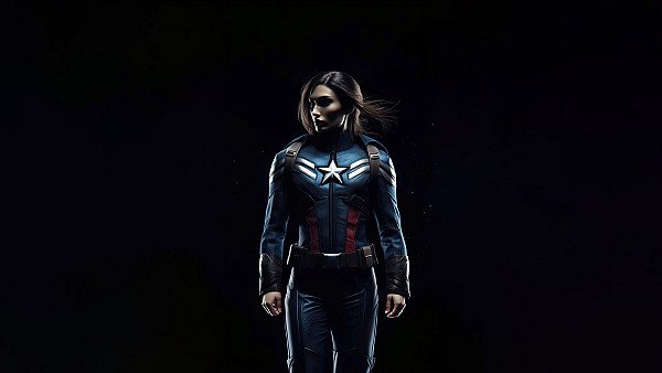 Lady Captain America Rage - hdwallpaper4k