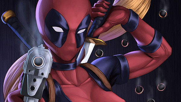 Lady Deadpool Art - hdwallpaper4k