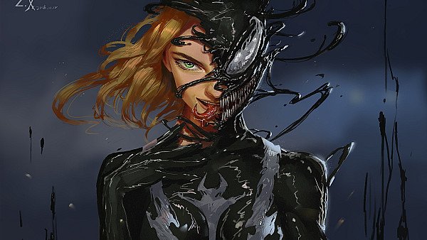 Lady Venom Art wallpaper