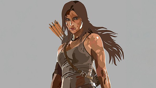 Lara Croft From Tomb Raider Minimal 5k - hdwallpaper4k