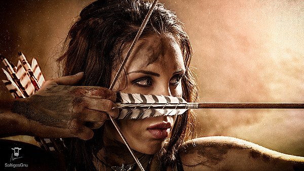 Lara Croft Portrait Cosplay wallpaper