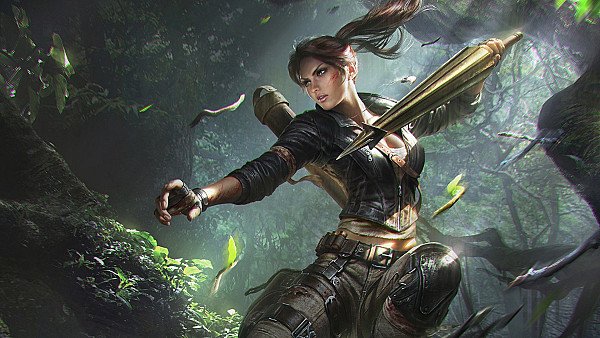 Lara Croft Tomb Riader Digital Art wallpaper