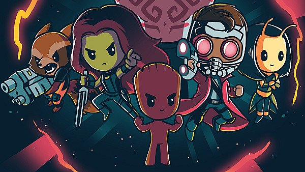 Little Guardians Of The Galaxy Art - hdwallpaper4k