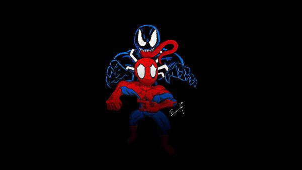 Little Spider Man And Venom - hdwallpaper4k