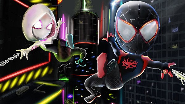 Little Spiderman And Gwen Stacy - hdwallpaper4k