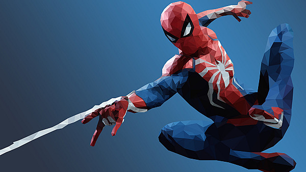 Low Poly Spiderman - hdwallpaper4k