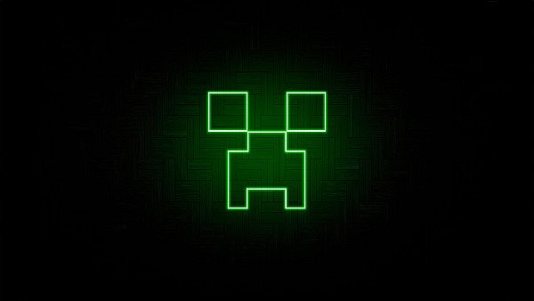 Luz Creeper Verde Minecraft - hdwallpaper4k